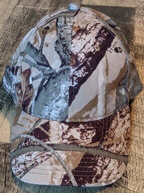 Camo Hat Signatures Fusion Brown Snapback Baseball Cap